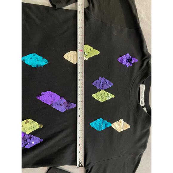 Chaus Petites Sweatshirt with Sequins SZ Med - Picture 5 of 7